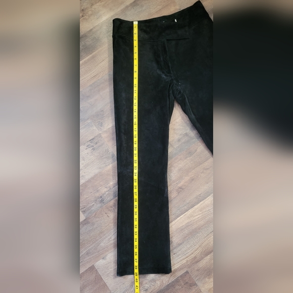 Leather Suede black bootcut pants - Picture 8 of 10